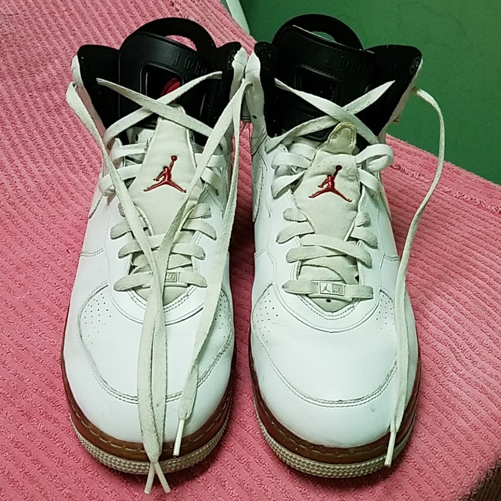 Nike Air Jordan Fusion Ajf 6 White Black red(NICE)
